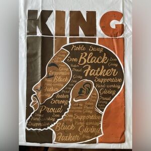 "New" Black History King Father Melanin African American Dad Men T-Shirt 3X